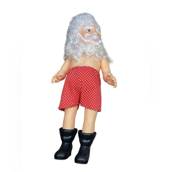 Vintage  Craft  14" Music Box SANTA DOLL  #3197 Billie Peppers 1990 craft boxCH - Picture 1 of 3